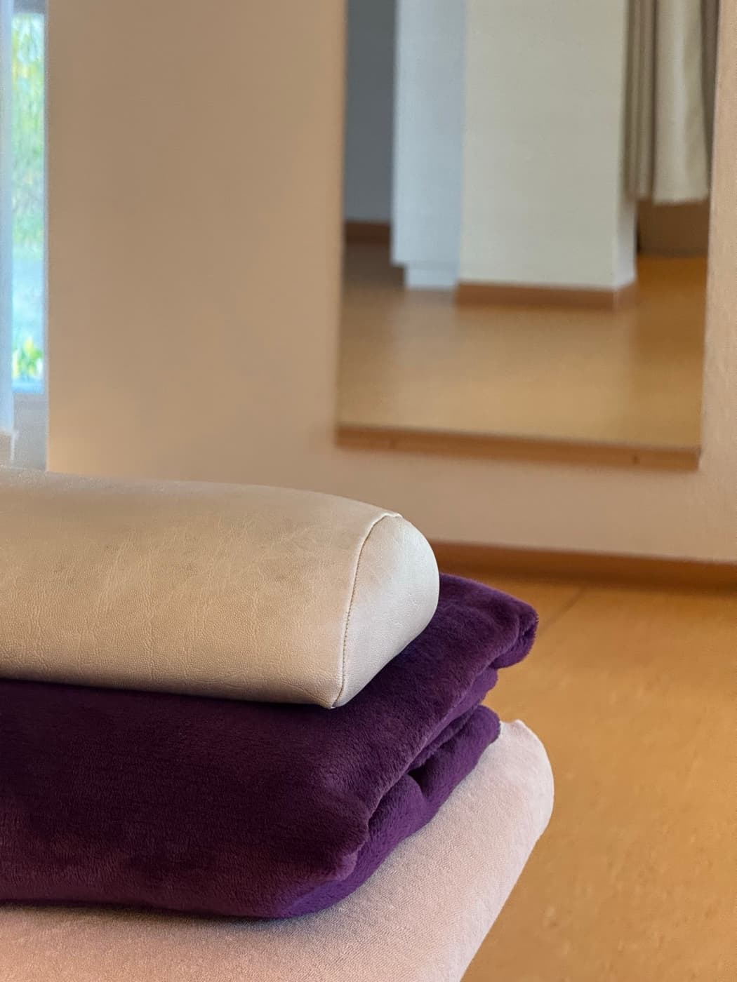 Handtücher und Kissen für die Behandlung